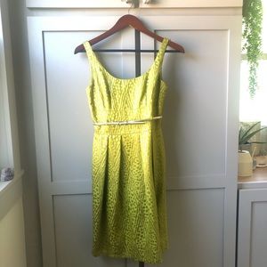 Antonio Melani Metallic Green Cocktail Dress